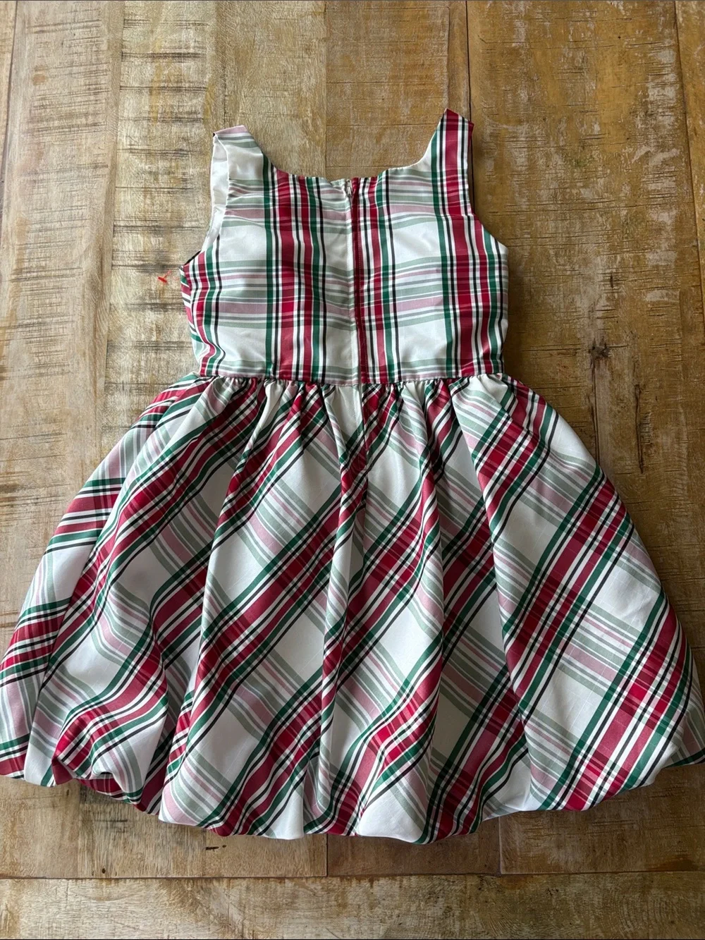 Cat & Jack Girls' Plaid Holiday Dress M(8)